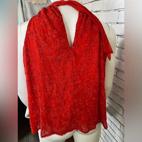 Sofia Vergara Red Lace Halter Top size 3X - Picture 9 of 11